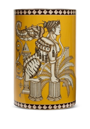 La DoubleJ Sphynx pillar vase - Yellow