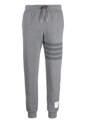 Thom Browne knitted side-stripe track pants - Grey