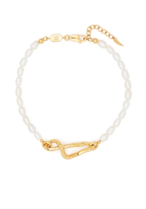 Missoma Molten seed-pearl knot bracelet - White