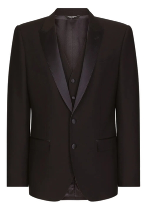 Dolce & Gabbana Wool Martini-fit tuxedo suit - Black