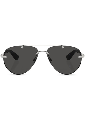 Burberry Eyewear metallic pilot-frame sunglasses - Silver