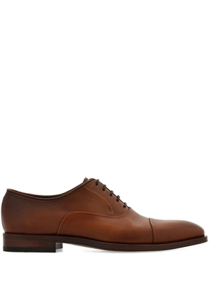 Ferragamo leather oxford shoes - Brown