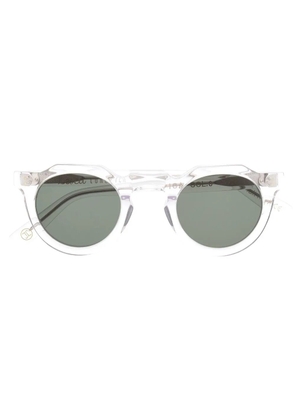 Lesca Pica round-frame sunglasses - White