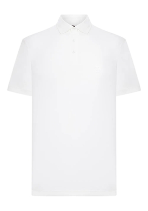 Giorgio Armani embroidered-logo polo shirt - White