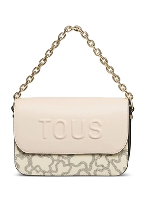 TOUS Kaos Icon embossed-logo chain-strap cross-body bag - Neutrals