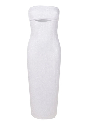 Gloria Coelho sequin-embellished tube dress - White