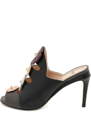 Fendi Pre-Owned 95mm Flowerland sandals - Black