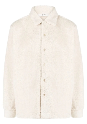 Séfr Sense fleece-texture shirt - Neutrals
