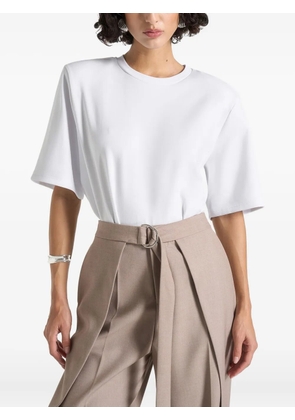 Manière De Voir Mia wide-shoulder bodysuit T-Shirt - White