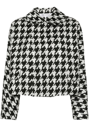 Comme Des Garçons Comme Des Garçons houndstooth-print jacket - Black