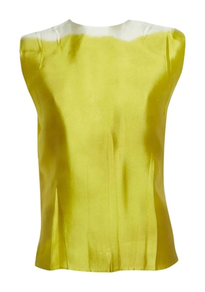 Prada Pre-Owned silk sleeveless top - Yellow