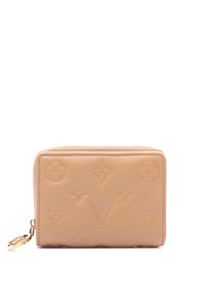 Louis Vuitton Pre-Owned 2021-2025 Monogram Embossed Lambskin Lou Coussin Wallet small wallets - Brown