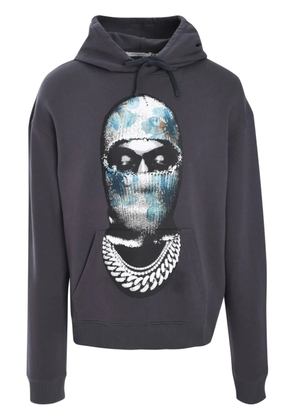 Ih Nom Uh Nit graphic-print cotton hoodie - Grey