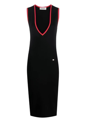 Sonia Rykiel Colourful details knitted dress - Black
