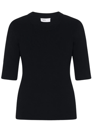 Rosetta Getty ribbed shortsleeved T-shirt - Black