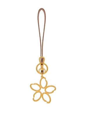 Oscar de la Renta O Flower pendant keyring - Gold