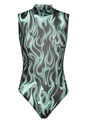 Philipp Plein Flame bodysuit - Black