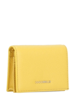 Coccinelle pebbled leather wallet - Yellow