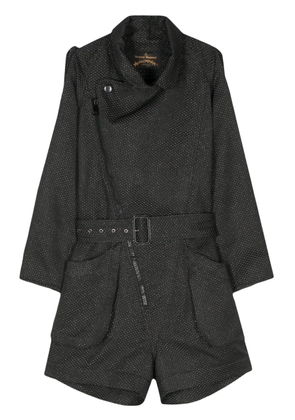 Vivienne Westwood Pre-Owned 2016 - 2017s metallic-threading jumpsuit - Black