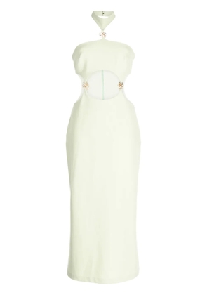 Cult Gaia Olivia halterneck cut-out dress - Green