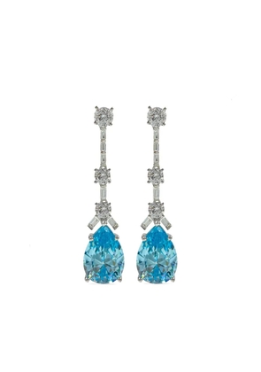 Juwelina Paris Aquamarine drop earrings - Silver