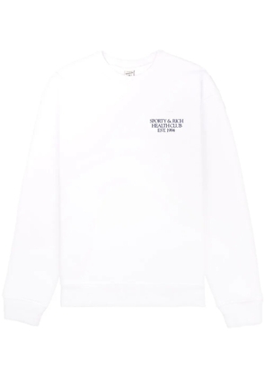 Sporty & Rich 94 Health logo-print sweatshirt - White