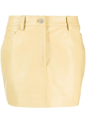REMAIN leather mini skirt - Yellow