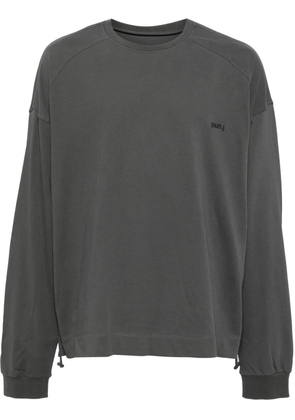 Juun.J logo embroidered sweatshirt - Grey