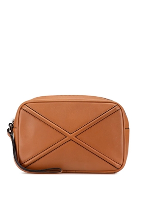 Loewe Pre-Owned 2010-2024 Leather Puzzle clutch bag - Brown