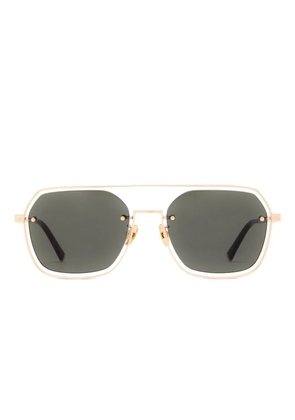 Police geometric-frame sunglasses - Gold