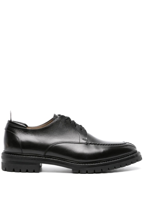 Thom Browne almond-toe leather derby shoes - Black