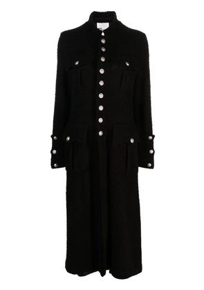 Noir Kei Ninomiya brushed single-breasted coat - Black