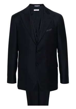 Boglioli interlock-twill virgin-wool suit - Blue