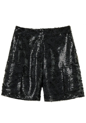 TWINSET sequin-embellished shorts - Black