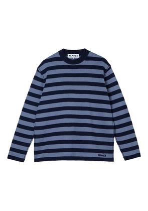 Sunnei organic cotton striped sweater - Blue