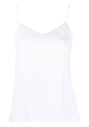 Fabiana Filippi basic spaghetti-straps top - White