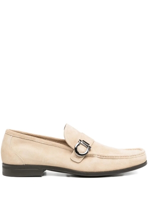 Ferragamo Gancini-ornament loafers - Brown