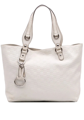 Gucci Pre-Owned 2016-2025 Guccissima Icon Bit tote bag - White