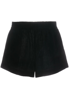 Reformation Mila linen shorts - Black
