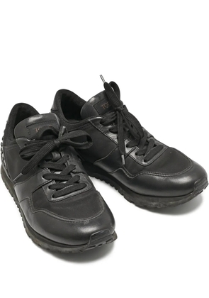Tod's Vintage leather low-top lace-up sneakers - Black