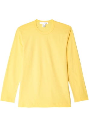 Comme Des Garçons Shirt logo-print long-sleeved t-shirt - Yellow