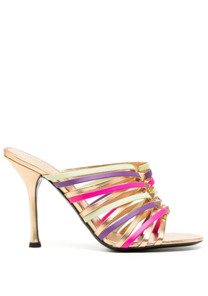 Valentino Garavani strappy 100mm stiletto mules - Pink