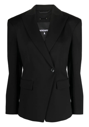 Patrizia Pepe peak-lapels double-breasted blazer - Black