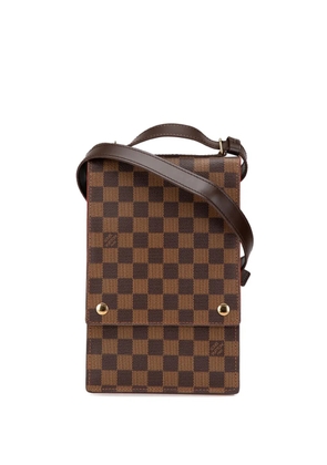 Louis Vuitton Pre-Owned 2001 Damier Ebene Portobello crossbody bag - Brown