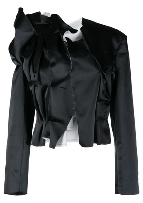 Comme Des Garçons gathered -effect layered blazer - Blue