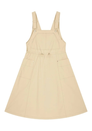TOMBOY sleeveless pinafore dress - Brown