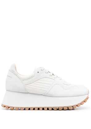 Comme Des Garçons Comme Des Garçons x Spalwart platform panelled sneakers - White