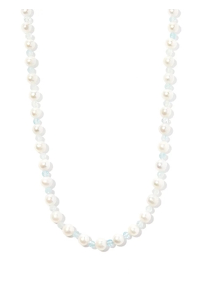 Hatton Labs silver pearl and bead necklace