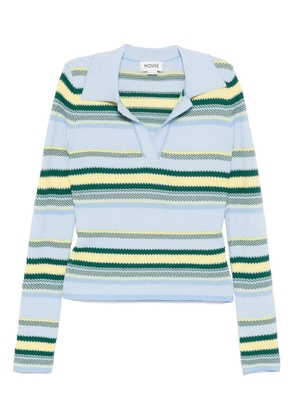 Monse striped-jacquard top - Blue