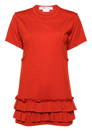 Comme Des Garçons Comme Des Garçons ruffled T-shirt - Red